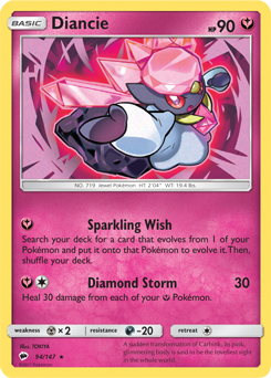 SM03-BUS-094/147HR Diancie (Reverse Holo)