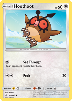 SM03-BUS-106/147C Hoothoot (Reverse Holo)