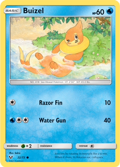 SM03A-SLG-022/73C Buizel (Reverse Holo)