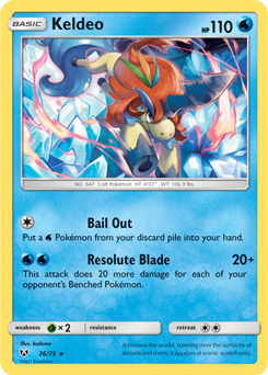 SM03A-SLG-026/73HR Keldeo (Reverse Holo)