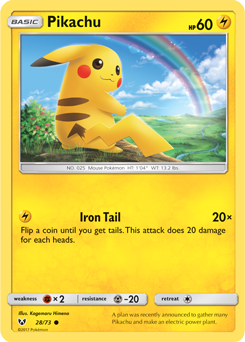 SM03A-SLG-028/73C Pikachu (Reverse Holo)
