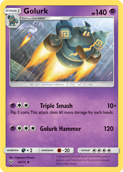 SM03A-SLG-044/73UC Golurk (Reverse Holo)