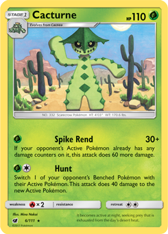 SM04-CIN-006/111R Cacturne (Reverse Holo)