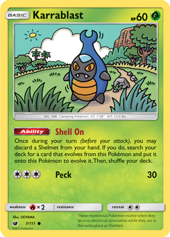 SM04-CIN-007/111C Karrablast (Reverse Holo)