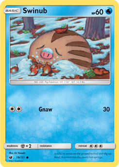 SM04-CIN-019/111C Swinub (Reverse Holo)