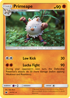 SM04-CIN-051/111R Primeape (Reverse Holo)