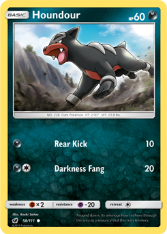 SM04-CIN-058/111C Houndour (Reverse Holo)