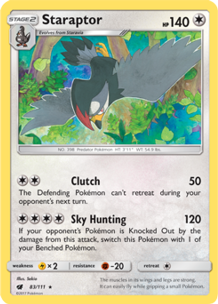 SM04-CIN-083/111R Staraptor (Reverse Holo)