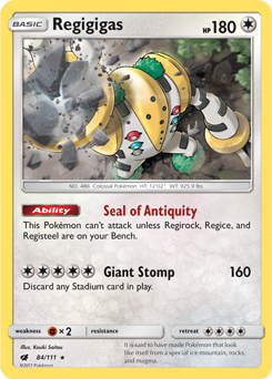 SM04-CIN-084/111HR Regigigas (Reverse Holo)