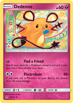 SM06-FLI-088/131UC Dedenne (Reverse Holo)