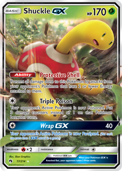 SM08-LOT-017/214UR Shuckle GX (Holo)