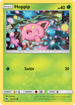 SM08-LOT-012/214C Hoppip (Reverse Holo)