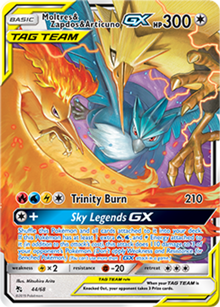 SM11A-044/68SR Moltres & Zapdos & Articuno GX (Holo)