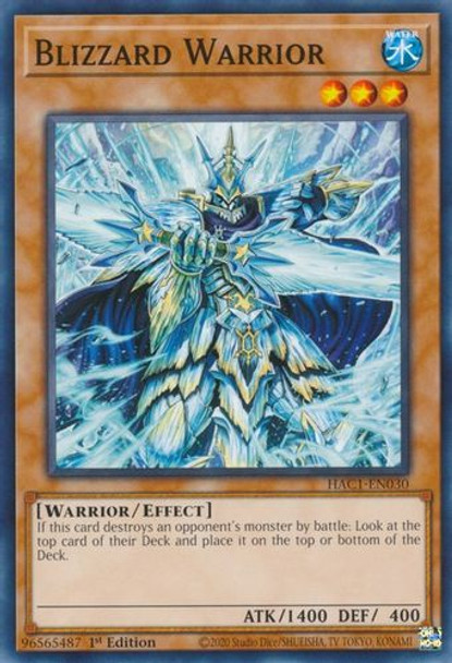 HAC1-EN030 Blizzard Warrior (Common) <1st>