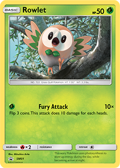 [SMP-001] Rowlet (Holo)