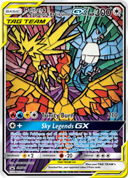 [SMP-210] Moltres & Zapdos & Articuno GX (Holo)