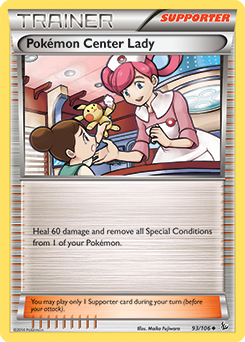 XY02-FLF-093/106UC Pokemon Center Lady