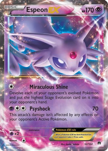 XY09-BKP-052/122UR Espeon EX (Holo)