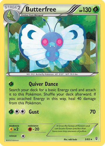 XY09A-GEN-005/83HR Butterfree (Holo)
