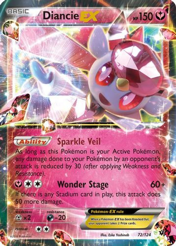 XY10-FCO-072/124UR Diancie EX (Holo)