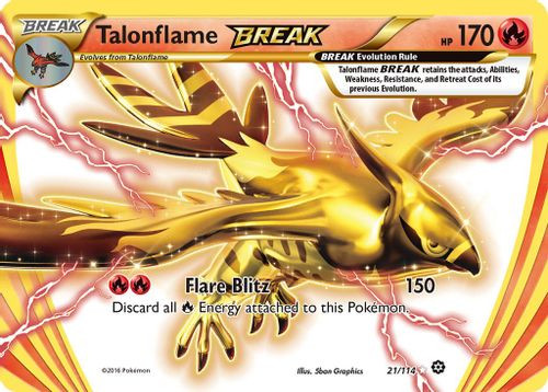 XY11-STS-021/114UR Talonflame BREAK (Holo)