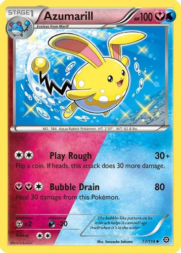 XY11-STS-077/114UC Azumarill (Reverse Holo)