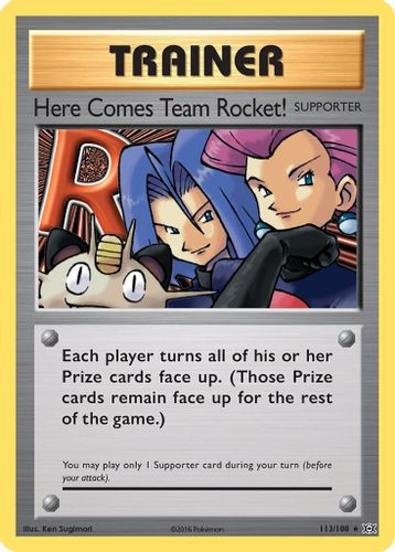 XY12-EVO-113/108SEC Here Comes Team Rocket!