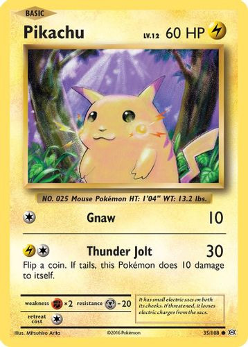 XY12-EVO-035/108C Pikachu (Reverse Holo)