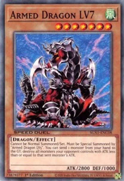 SGX1-ENC08 Armed Dragon LV7 (Secret Rare) <1st>