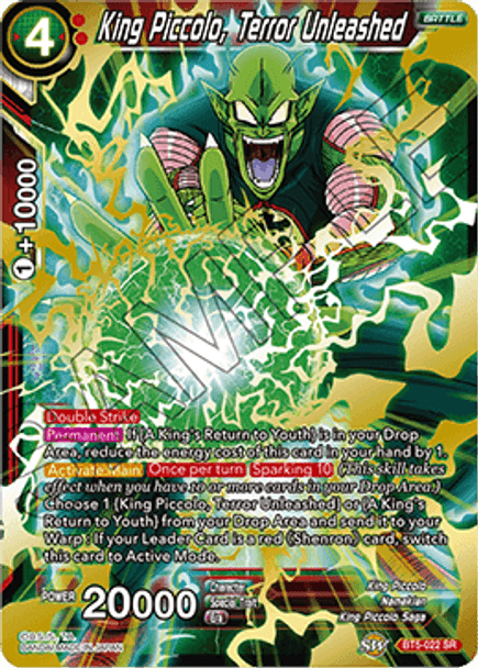 BT05-022SR King Piccolo, Terror Unleashed