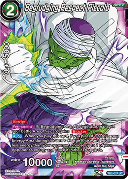 TB2-027U Begrudging Respect Piccolo