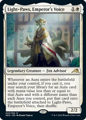 Planeswalker Stamped - Light-Paws, Emperor's Voice-025R