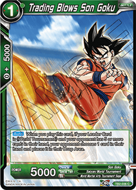 TB2-036C Trading Blows Son Goku Foil