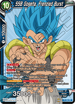 P-104P SSB Gogeta, Frenzied Burst