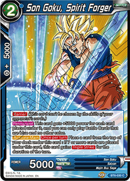 BT06-030C Son Goku, Spirit Forger