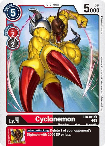 BT08-011U Cyclonemon (Prerelease Stamp) (Foil)