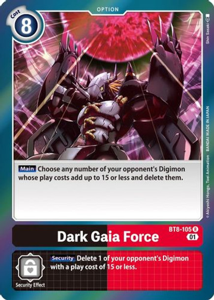 BT08-105R Dark Gaia Force (Prerelease Stamp) (Foil)