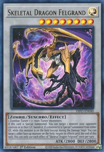 DIFO-EN040 Skeletal Dragon Felgrand (Ultra Rare) <1st>