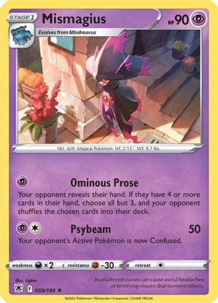 [SWSH10][ASR-059/189R] Mismagius (Reverse Holo)