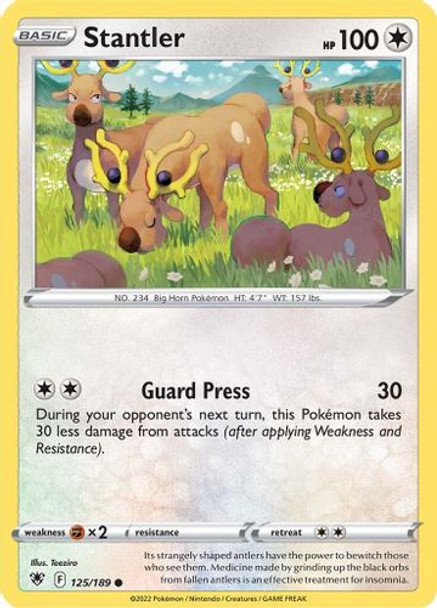 [SWSH10][ASR-125/189C] Stantler (Reverse Holo)