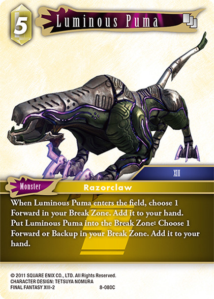FF08-080C Luminous Puma Foil