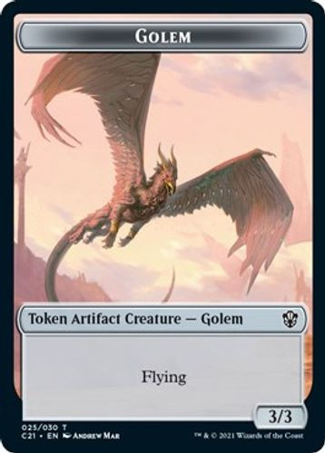 C21TOK-025//029 Golem // Thopter Double-sided Token