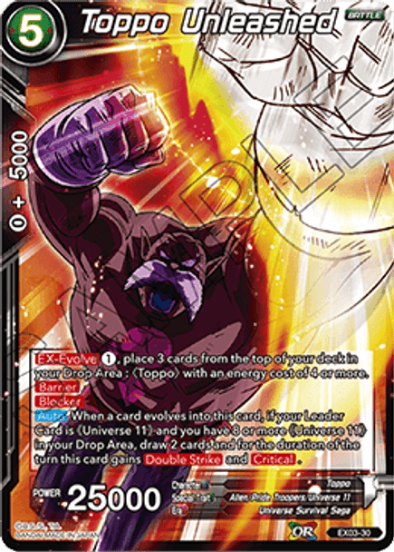 EX03-30 Toppo Unleashed Foil