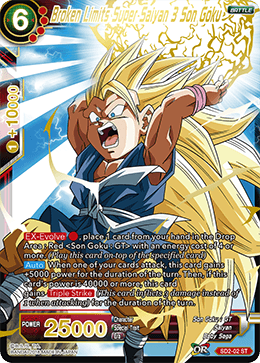 SD2-02ST Broken Limits Super Saiyan 3 Son Goku Foil