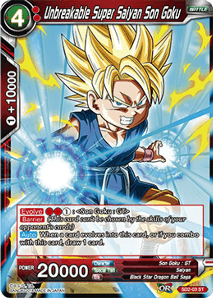 SD2-03ST Unbreakable Super Saiyan Son Goku