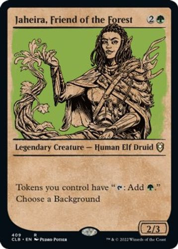 CLB-409R Jaheira, Friend of the Forest (Showcase) (Foil)