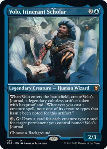 CLB-491M Volo, Itinerant Scholar (Etched-Foil)