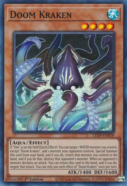 LED9-EN018 Doom Kraken (Super Rare) <1st>