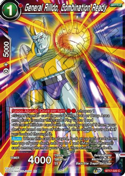 BT17-020C General Rilldo, Combination Ready
