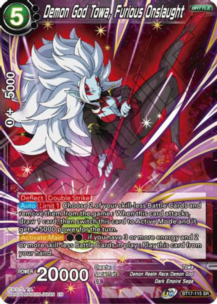 BT17-115SR Demon God Towa, Furious Onslaught (Foil)